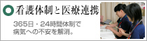 看護体制と医療連携
