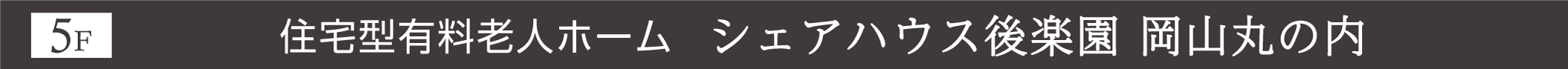 シェアハウス後楽園 岡山丸の内