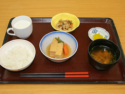 朝食メニューの一例（和）