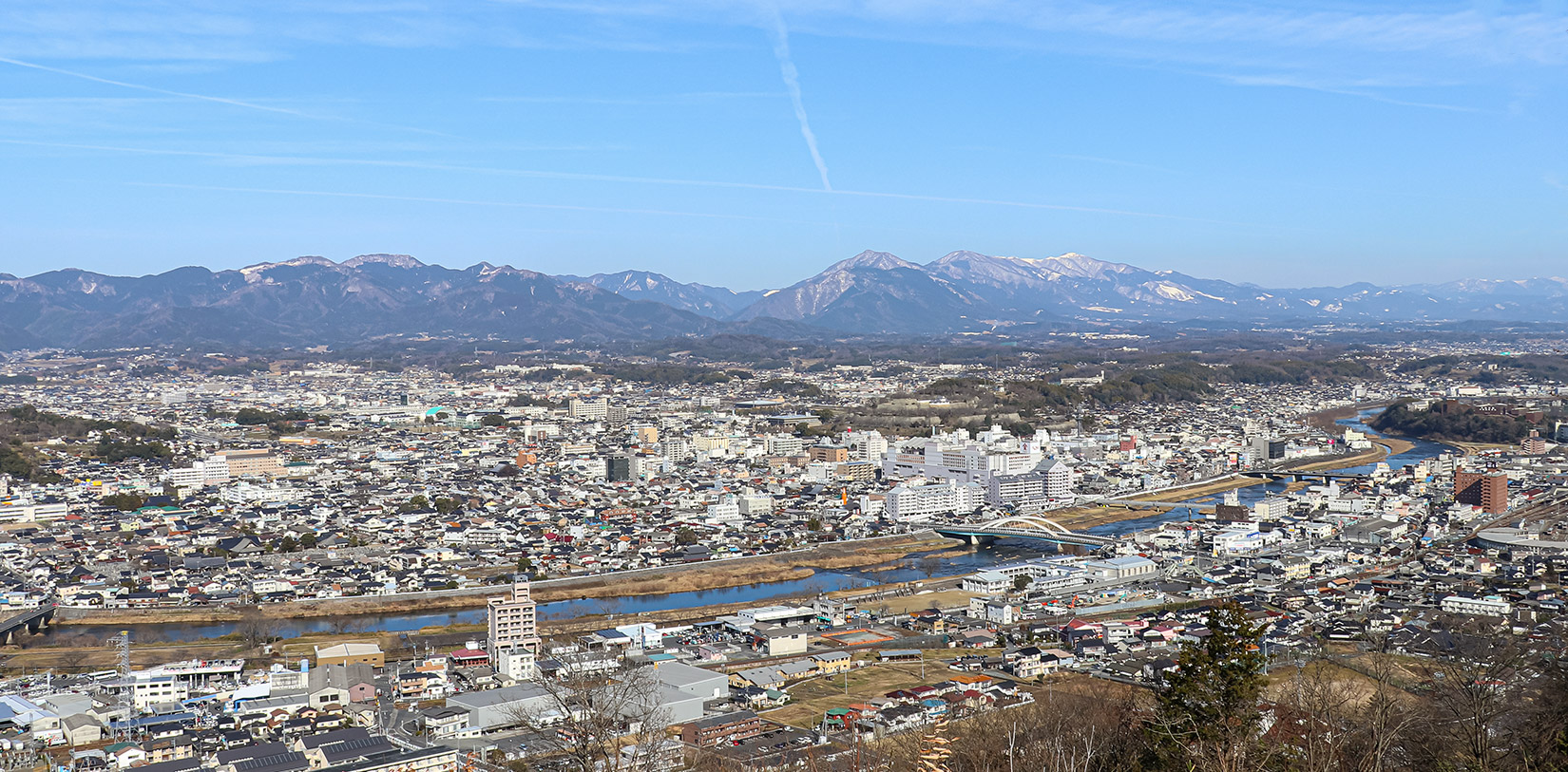 津山市の街並み